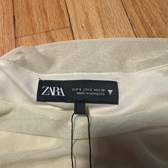 NWT Zara Yellow and Grey Maxi Dress Size Small - Picture 5 of 11